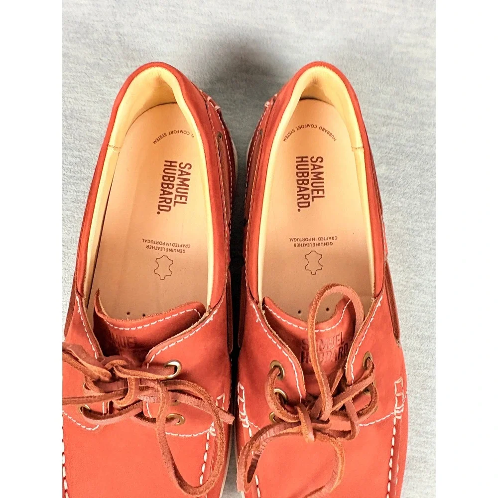 Samuel Hubbard New Endeavor Nantucket Red Boat Shoes M1500-333 Mens 12 M